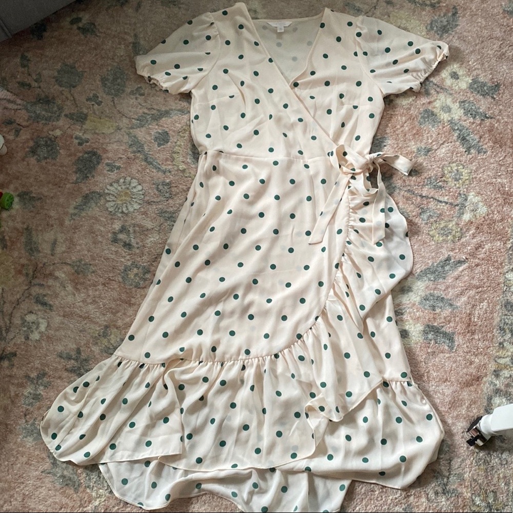 Lauren Conrad Blush Midi Wrap Dress